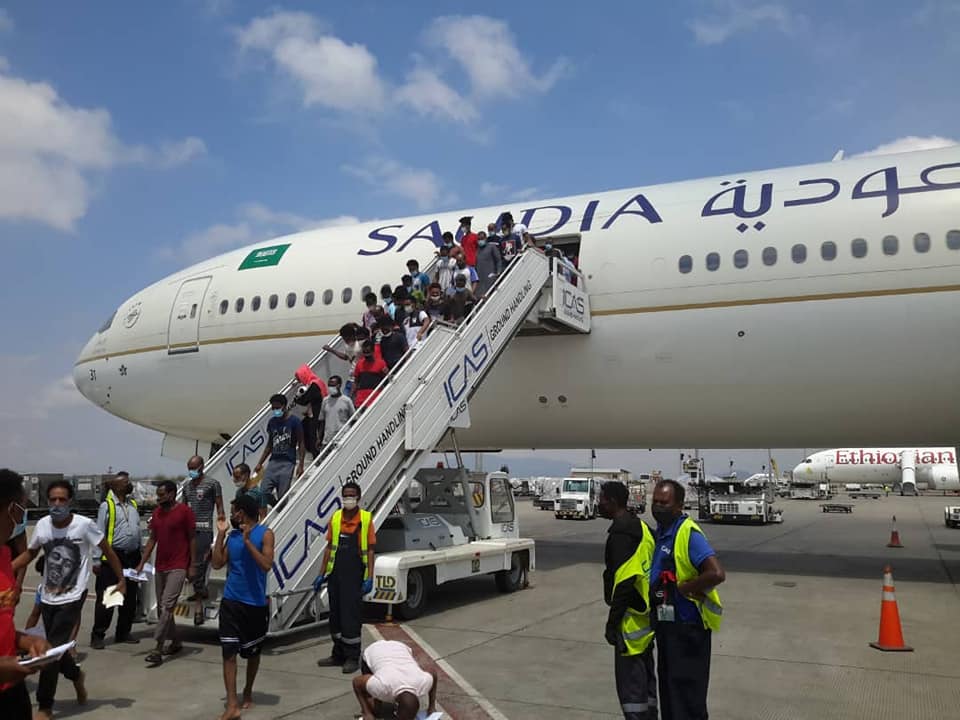 Repatriation of thousands of Ethiopian nationals from the Kingdom of Saudi Arabia. Photo: MoFA, Ethiopia 