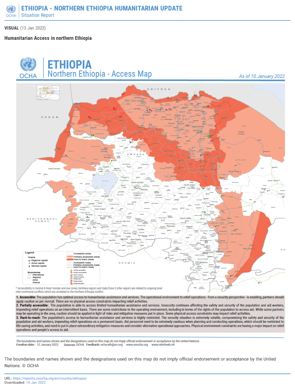 Situation Report - Ethiopia - Northern Ethiopia Humanitarian Update - 14 Jan 2022