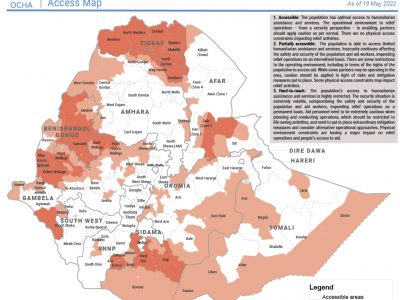 Accessibilità In Etiopia. UNOCHA