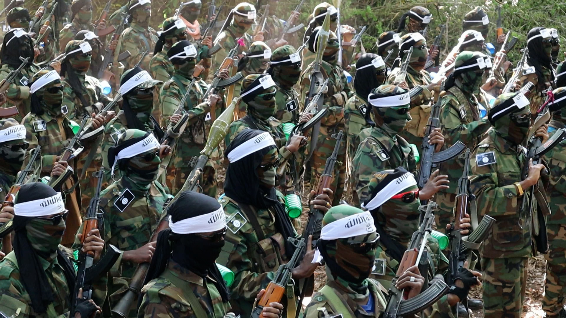 Militanti di al-Shabaab, il gruppo terroristico legato ad Al Qaeda