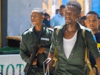 Mogadiscio. Le Forze Di Sicurezza Intervenute A Seguito Dell'attacco Terroristico Nel Centro Della Capitale. 22 Gennaio 2023. Reuters Photo